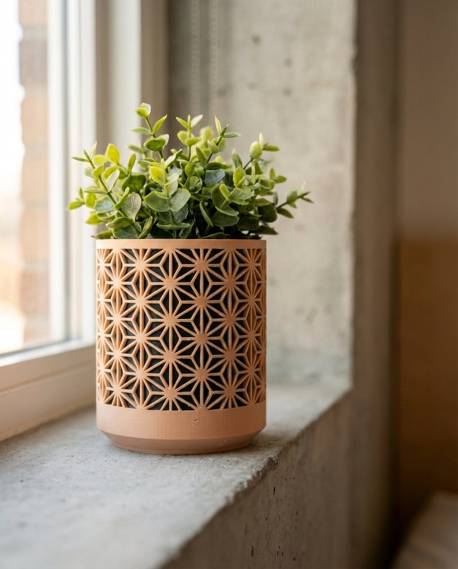 Two Tone Kumiko Planter