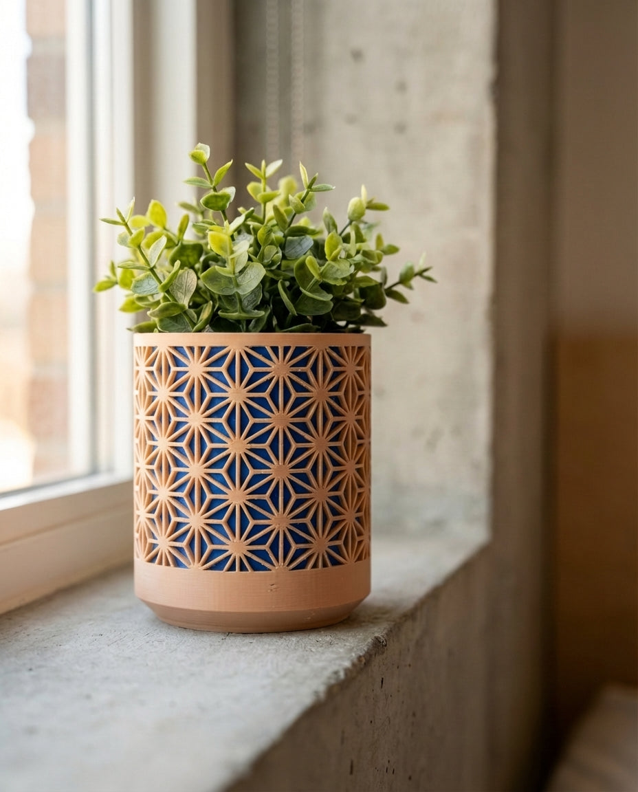 Two Tone Kumiko Planter