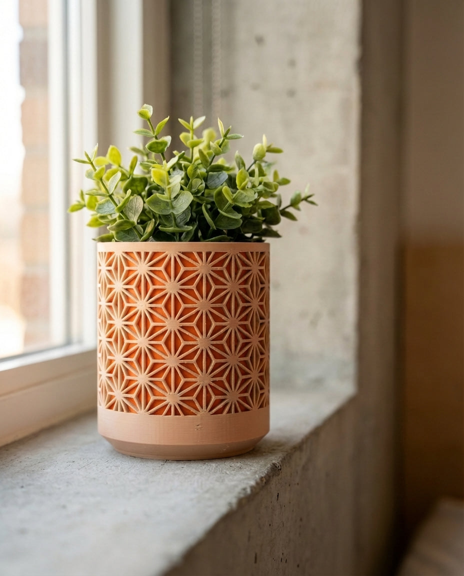 Two Tone Kumiko Planter