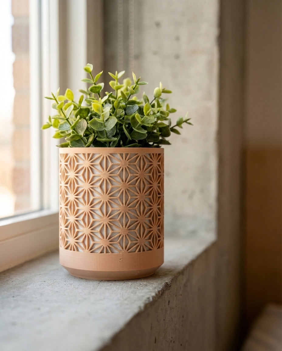Two Tone Kumiko Planter